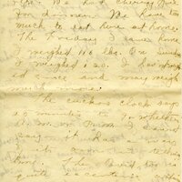 Handwritten 18 page letter from Amy Bruner to Lawrence Bruner, "Did you think I was never going to write…"