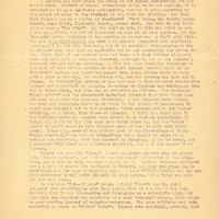 Typewritten letter, 4 pages, from Frank H. Shoemaker to I.S. [Isador] Trostler, "It snows cries the school-boy, and driving o'er the fields seems nowhere to alight says Emerson; then issues forth the storm with sudden burst and hurls the whole precipitated air down in a torrent says Thomson..."