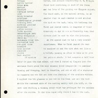 Frank H. Shoemaker typescript, 32 pages, detailing bird sightings, field trips, photography, and associated activities in Omaha, Nebraska.