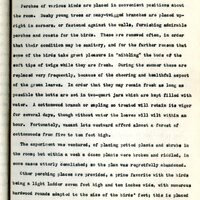 Frank H. Shoemaker typescript, 23 pages, on the bird-room in Omaha home