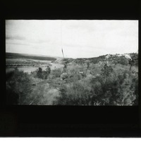 Original caption: Land slide on Niobrara, N.W. of Ainsworth below mouth of Plum Cr. Brown County. (121111-00055)