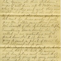 Handwritten 6 page letter from Marcia Bruner to Lawrence Bruner, "I did not go to church today..."