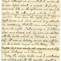 Handwritten 8 page letter from Lawrence Bruner to Psyche Bruner, "Since Mamma does not lile long letters I guess that I will write the long ones to you and Helen..."