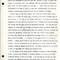 Frank H. Shoemaker typescript, 28 pages, titled "At Fort Riley, Kansas" on activities at Fort Riley between Oct. 12-29, 1903.