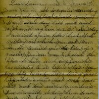 Handwritten 6 page letter from Marcia Bruner to Lawrence Bruner, "It is again Sunday and I thought I would write to you…"