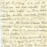 Handwritten 10 page letter from Amy Bruner to Lawrence Bruner, "You see by the heading that I am at Wisner…"