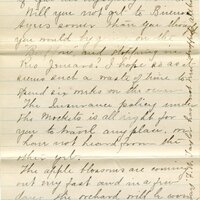Handwritten 7 page letter from Marcia Bruner to Lawrence Bruner, "I suppose it is about time I should write to you although I feel as if it might..."