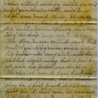 Handwritten 6 page letter from Marcia Bruner to Lawrence Bruner, "I was so busy all day yesterday…"