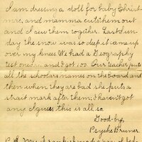 Handwritten 6 page letter from Marcia Bruner to Lawrence Bruner, "I feel more like taking a nap than writing a letter…"