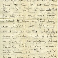 Handwritten 10 page letter from Amy Bruner to Lawrence Bruner, "You see by the heading that I am at Wisner…"