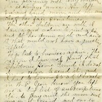 Handwritten 11 page letter from Marcia Bruner to Lawrence Bruner, "The letter you wrote June 27 got here…"