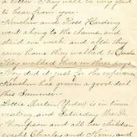 Handwritten 4 page letter from Lillian Bruner to Lawrence Bruner, "I have been wanting to write for some time…"