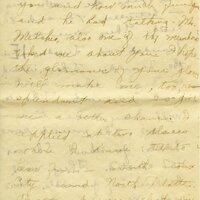 Handwritten 18 page letter from Amy Bruner to Lawrence Bruner, "Did you think I was never going to write…"