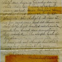 Handwritten 6 page letter from Marcia Bruner to Lawrence Bruner, "I was so busy all day yesterday…"