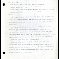 Frank H. Shoemaker typescript, 3 pages,  on Woodlawn Cemetary and Branson Woods, including biplane trip over Lincoln, Nebraska.