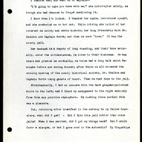Frank H. Shoemaker typescript, 4 pages, on trip as photographer with  Addison E. Sheldon, along with notes from Captain Luthor North's travel diary.