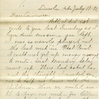 Handwritten 8 page letter from Marcia Bruner to Lawrence Bruner, "Well, I did not write to you last…"