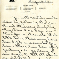Edith Schwartz Clements handwritten letter