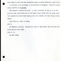 Frank H. Shoemaker typescript, 11 pages, notes and bird lists from field trip at Havelock, Nebraska, and areas surrounding Lincoln, Nebraska