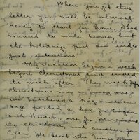 Handwritten 8 page letter from Amy Bruner to Lawrence Bruner, "When you get this letter you will be almost…"