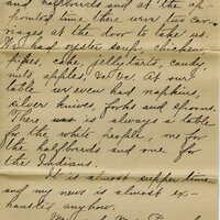 Handwritten 8 page letter from Ella Bruner to Lawrence Bruner, "I have been wanting to write to you for a long time…"