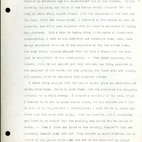 Frank H. Shoemaker typescript, 2 pages, on lizard living in bird room in Omaha home, 2 pages.