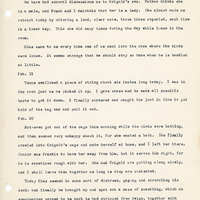 Elizabeth Van Sant transcribed letters