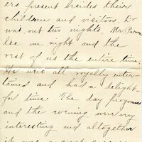 Handwritten 8 page letter from Ella Bruner to Lawrence Bruner, "I have been wanting to write to you for a long time…"