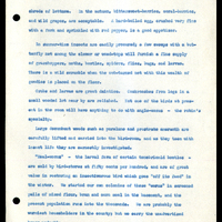 Frank H. Shoemaker typescript narrative, 29 pages,  on the bird room in Omaha home, with details on bird and insects.
