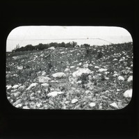 Original caption: Glacial boulders on land so. E. of Table Rock. GEC 1911. Cass County. (121111-00320)