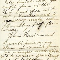 Handwritten 2 page letter from Edgar Bruner to Lawrence Bruner, "If you go to Argentina you will have to prove…"