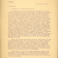 Typewritten letter, 1 page, from Frank H. Shoemaker to Robert H. Wolcott, "Referring to my letter of this morning:"
