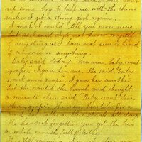 Handwritten 7 page letter from Marcia Bruner to Lawrence Bruner, "It does not seem possible that…"