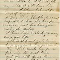 Handwritten 6 page letter from Marcia Bruner to Lawrence Bruner, "I will try to write every Sunday as not to..."