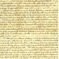 Handwritten 2 page letter from Lawrence Bruner to Marcia Bruner, "Today has been a great mail day for me. Five letters from home, i.e."