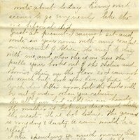 Handwritten 3 page letter from Marcia Bruner to Lawrence Bruner, "There is nothing new to write about today…"