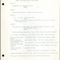 Frank H. Shoemaker typescript, 11 pages, on birds living in bird room in Omaha home with a list of birds in general Omaha region.