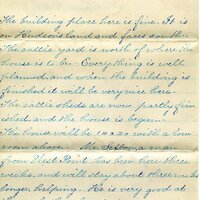 Handwritten 10 page letter from Lillie C. Bruner to Lawrence Bruner, "We read several of your letters sent from home…"