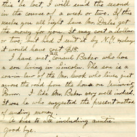 Handwritten 4 page letter from Lawrence Bruner to Marcia Bruner, "The past few days have been exceedingly hard ones one me..."
