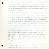 Frank H. Shoemaker typescript, 11 pages, on birds living in bird room in Omaha home with a list of birds in general Omaha region.