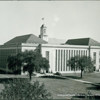 South facade, with Teachers College on right.