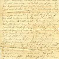 Handwritten 1 page letter from Marcia Bruner to Lawrence Bruner, "Here is a letter Mr. Doane wrote to you…"