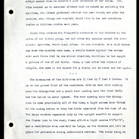 Frank H. Shoemaker typescript narrative, 29 pages,  on the bird room in Omaha home, with details on bird and insects.