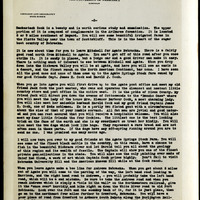 Frank H. Shoemaker typescript, 7 pages, detailing story titled "Wild Goose Trip."