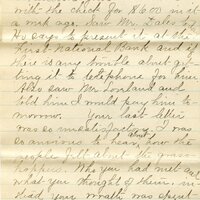 Handwritten 8 page letter from Marcia Bruner to Lawrence Bruner, "Well, I did not write to you last…"