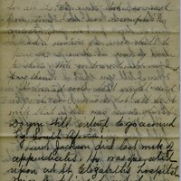 Handwritten 6 page letter from Marcia Bruner to Lawrence Bruner, "It is again Sunday and I thought I would write to you…"