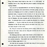 Frank H. Shoemaker typescript, 19 pages, noted on front page as "Have selected from my pocket day-dooks items pertaining to my leisure activities while on trips as private secretary to General Auditor of U.P.-S.P. and affiliates."