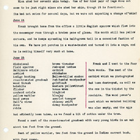Elizabeth Van Sant transcribed letters