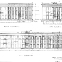 Description: North, South and West Elevations Year: 1917