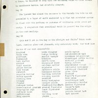 Frank H. Shoemaker typescript, 46 pages, detailing bird sightings, field trips, photography, and associated activities in Omaha, Nebraska.